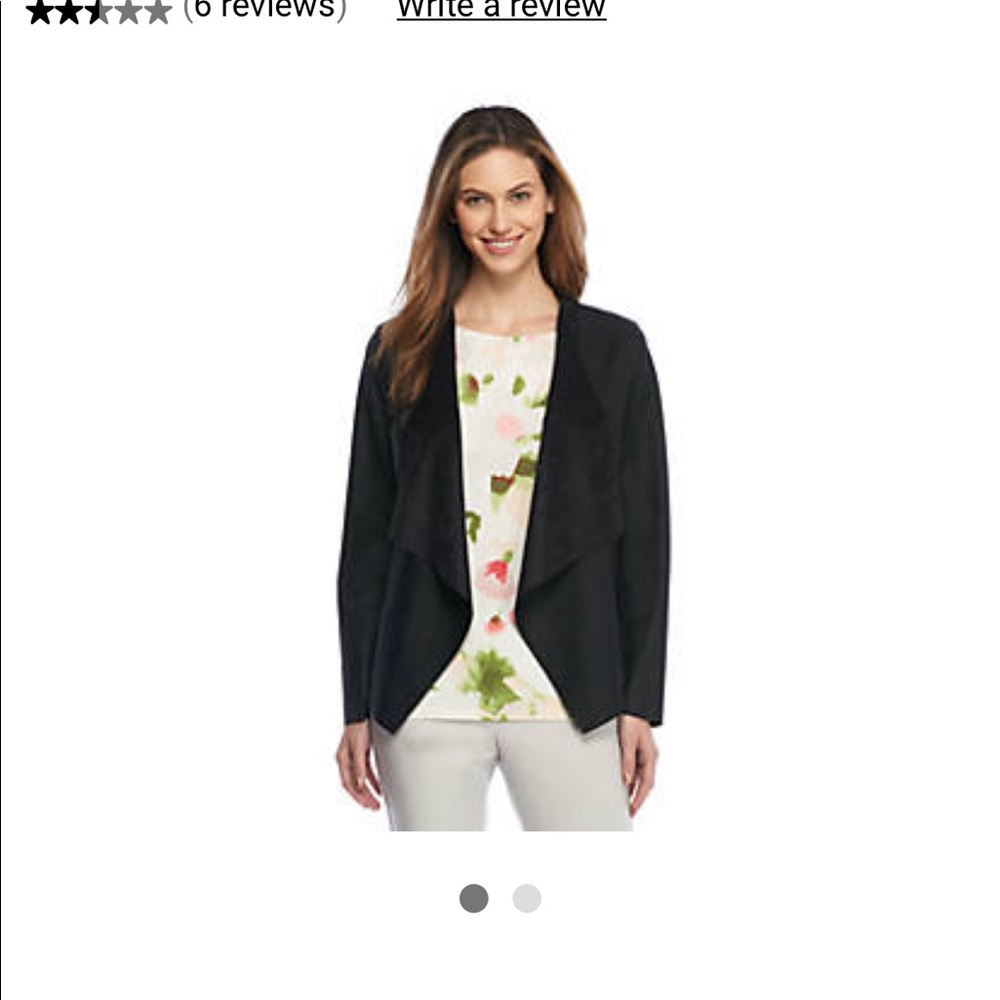 FAUX LEATHER drape front jacket - The Limited